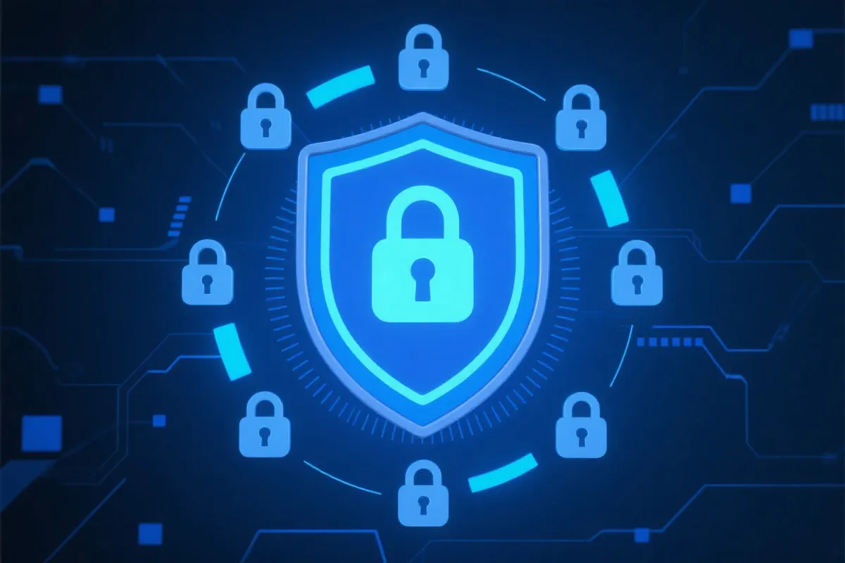 象征数据安全与隐私保护的盾牌图标